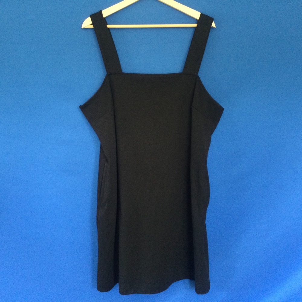 Old Navy Sleeveless XL Dress Cotton Pockets Mini Stretch Sheath Black